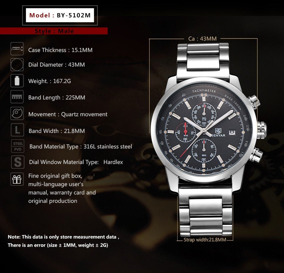 Benyar Sports Executive Chronograph