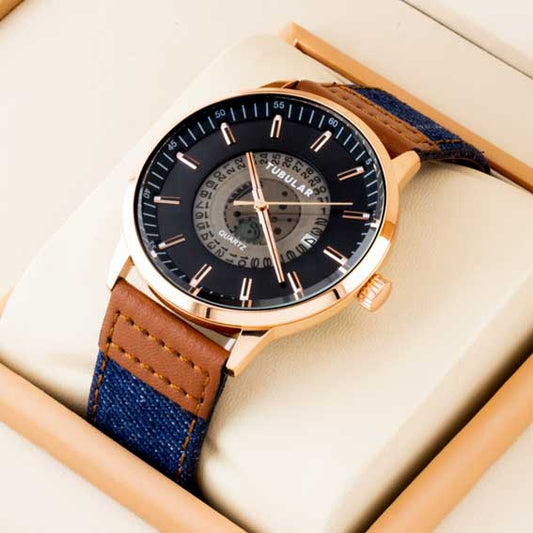 Tubular Denim Mens Watch