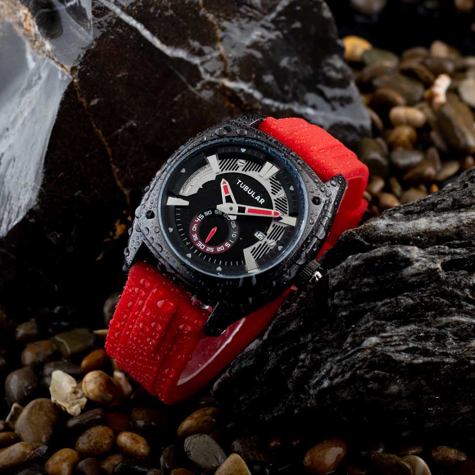 Tubular Redberry Timepiece